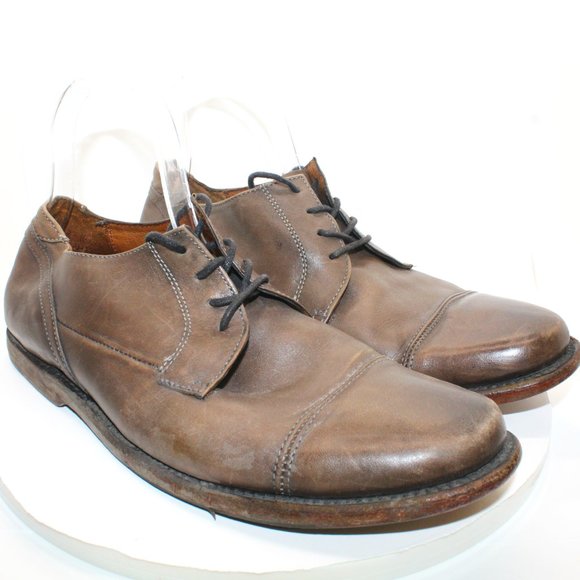 Sutro San Francisco Mens Sz 9D Larkin Brown Distressed Leather Oxford Shoes main image 11